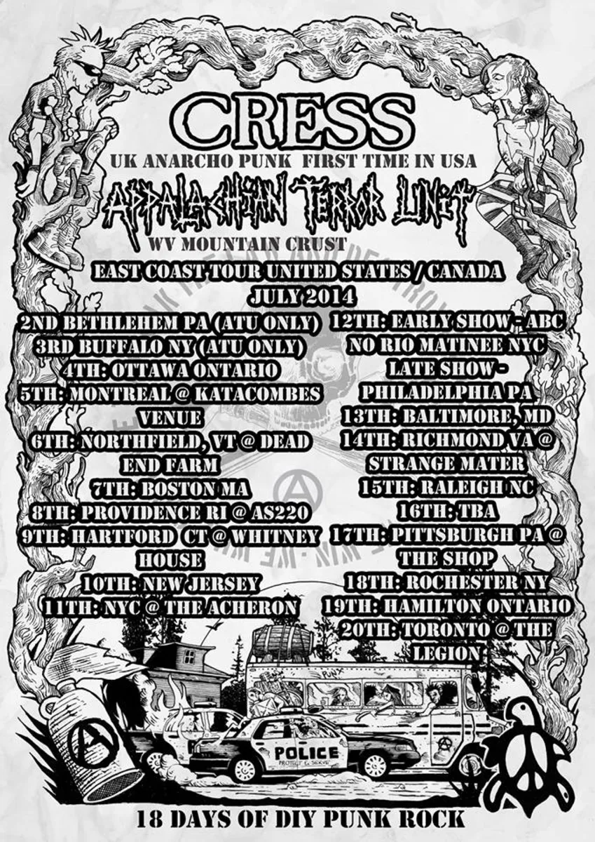 Cress North American tour
