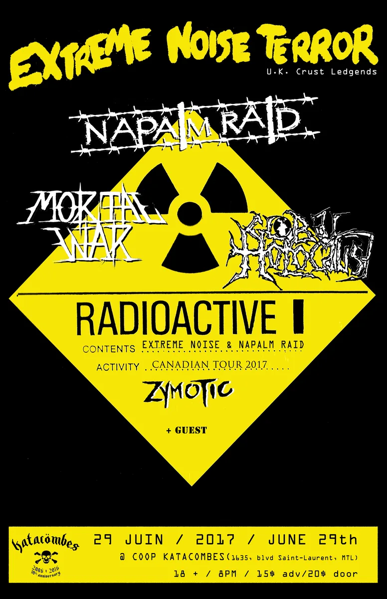 Extreme Noise Terror Montreal show