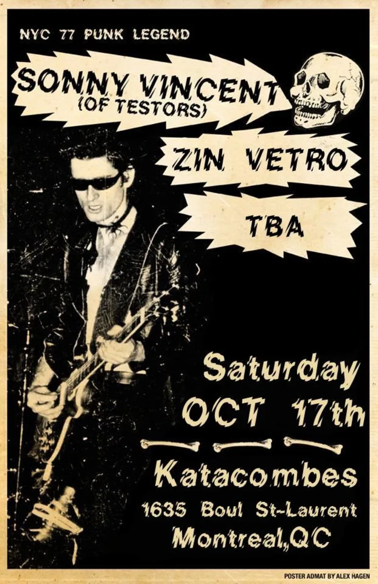 Sonny Vincent at Katacombes
