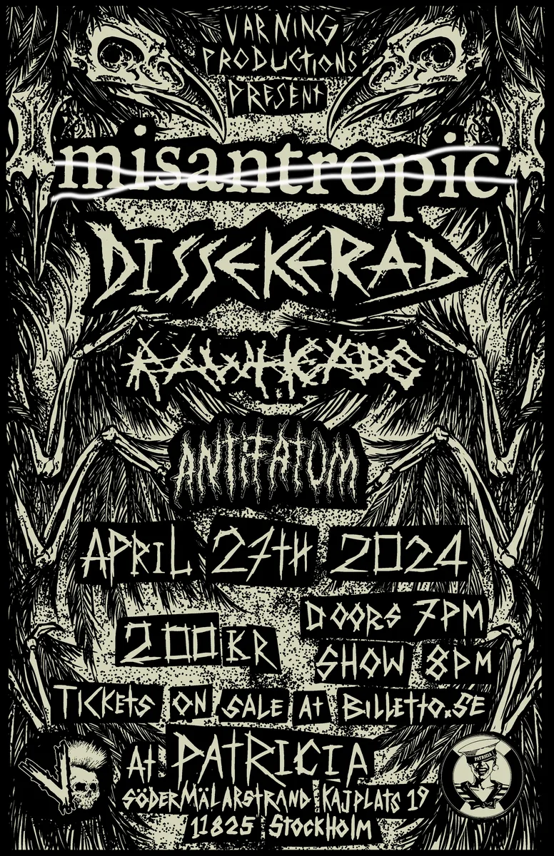Misanthropic and Dissekerad Stockholm show