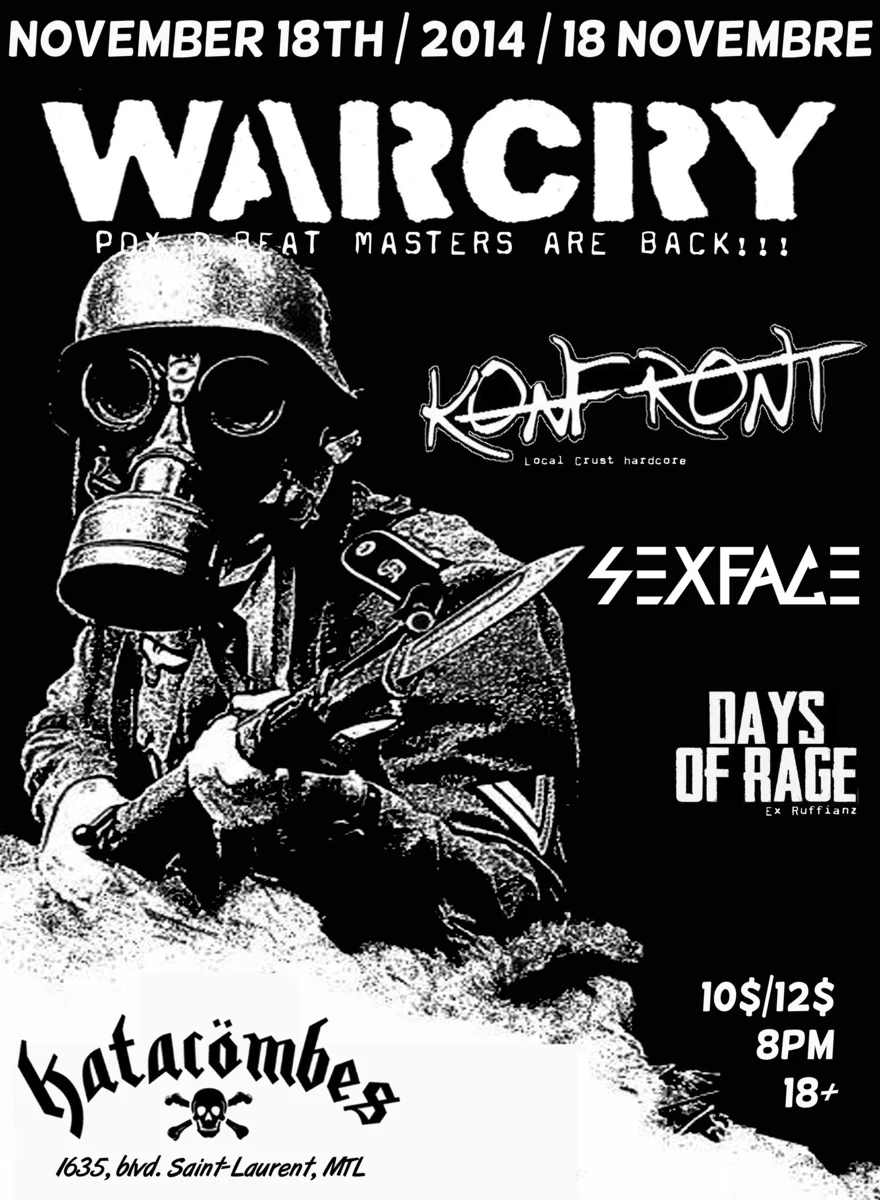 Warcry Montreal show