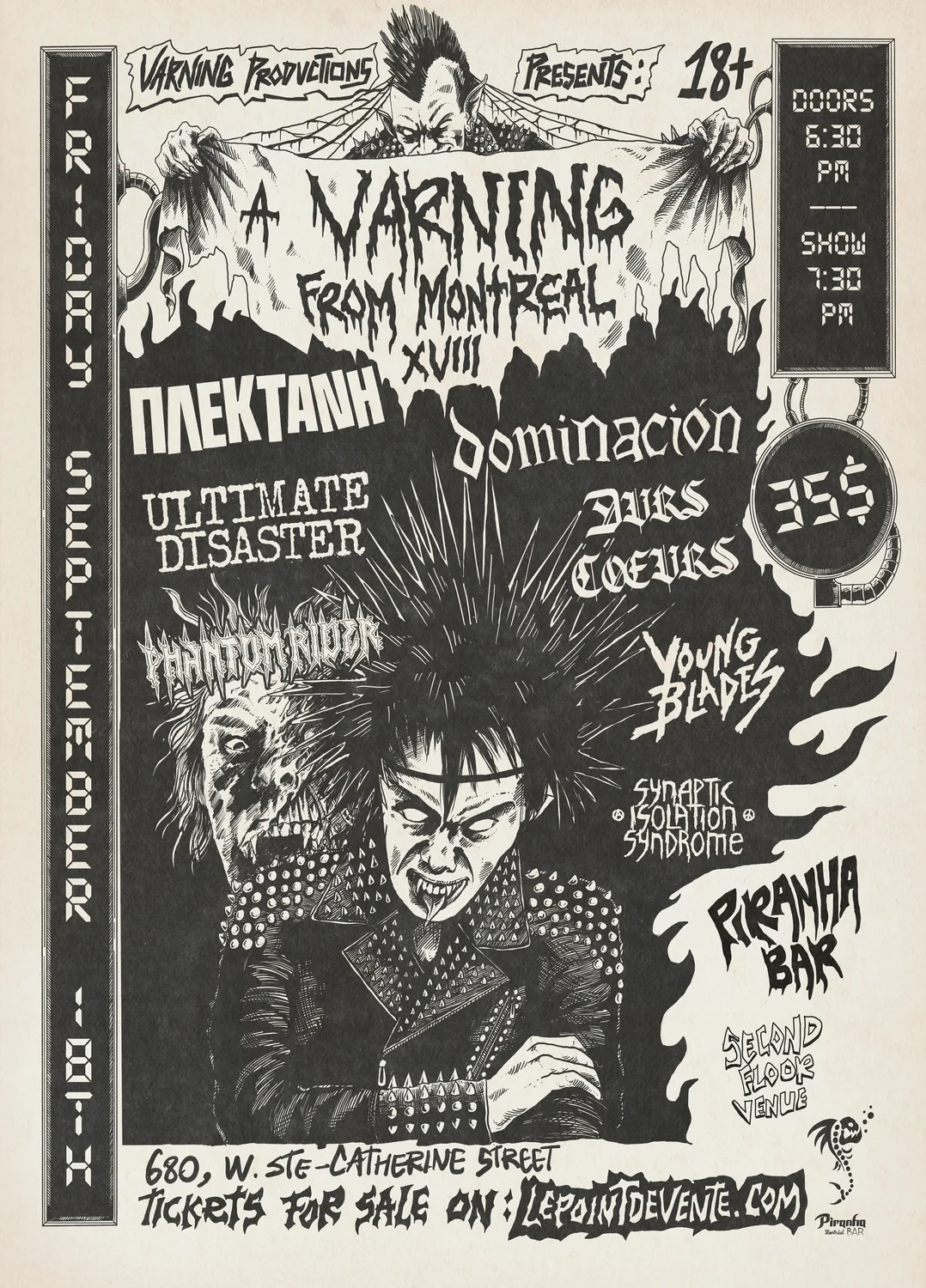 Friday festival show flyer