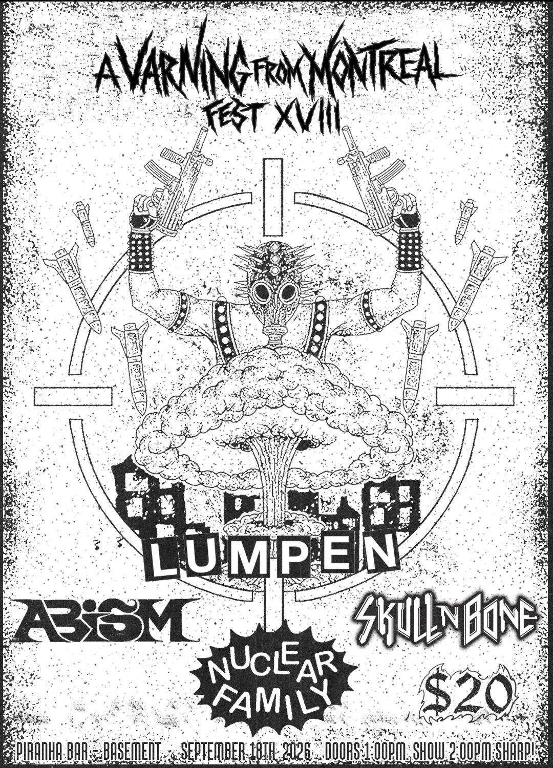 Friday matinee festival show flyer
